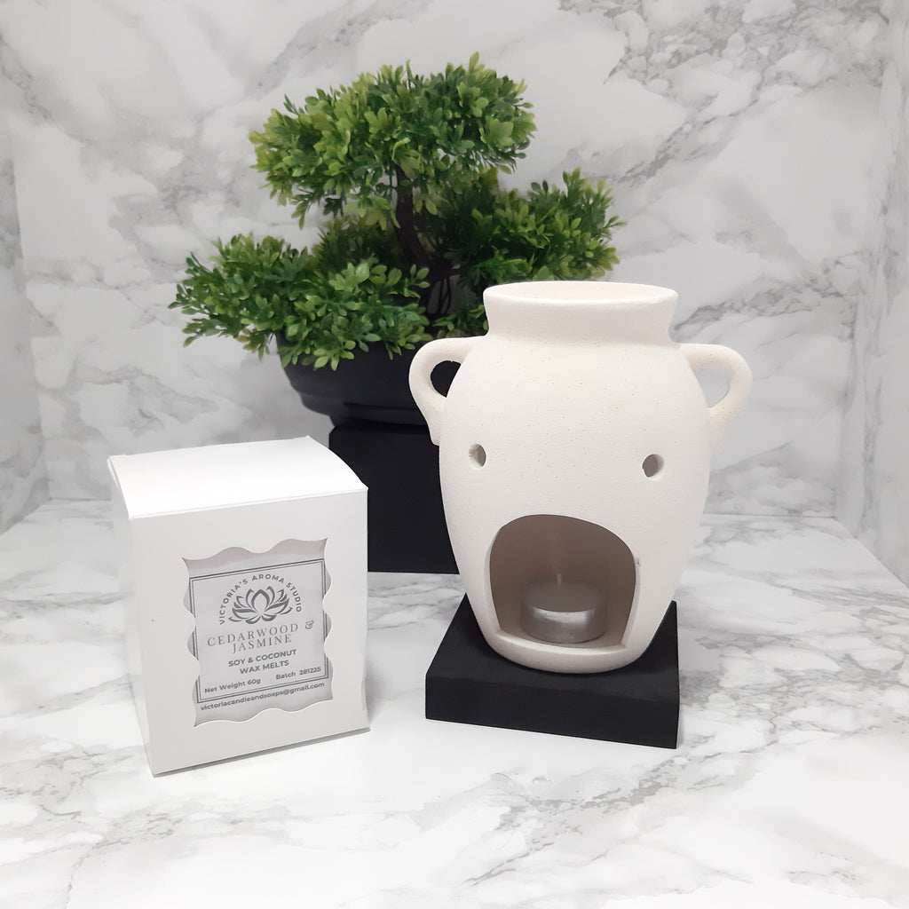 Vase Wax Warmer & Clamshell Gift Set