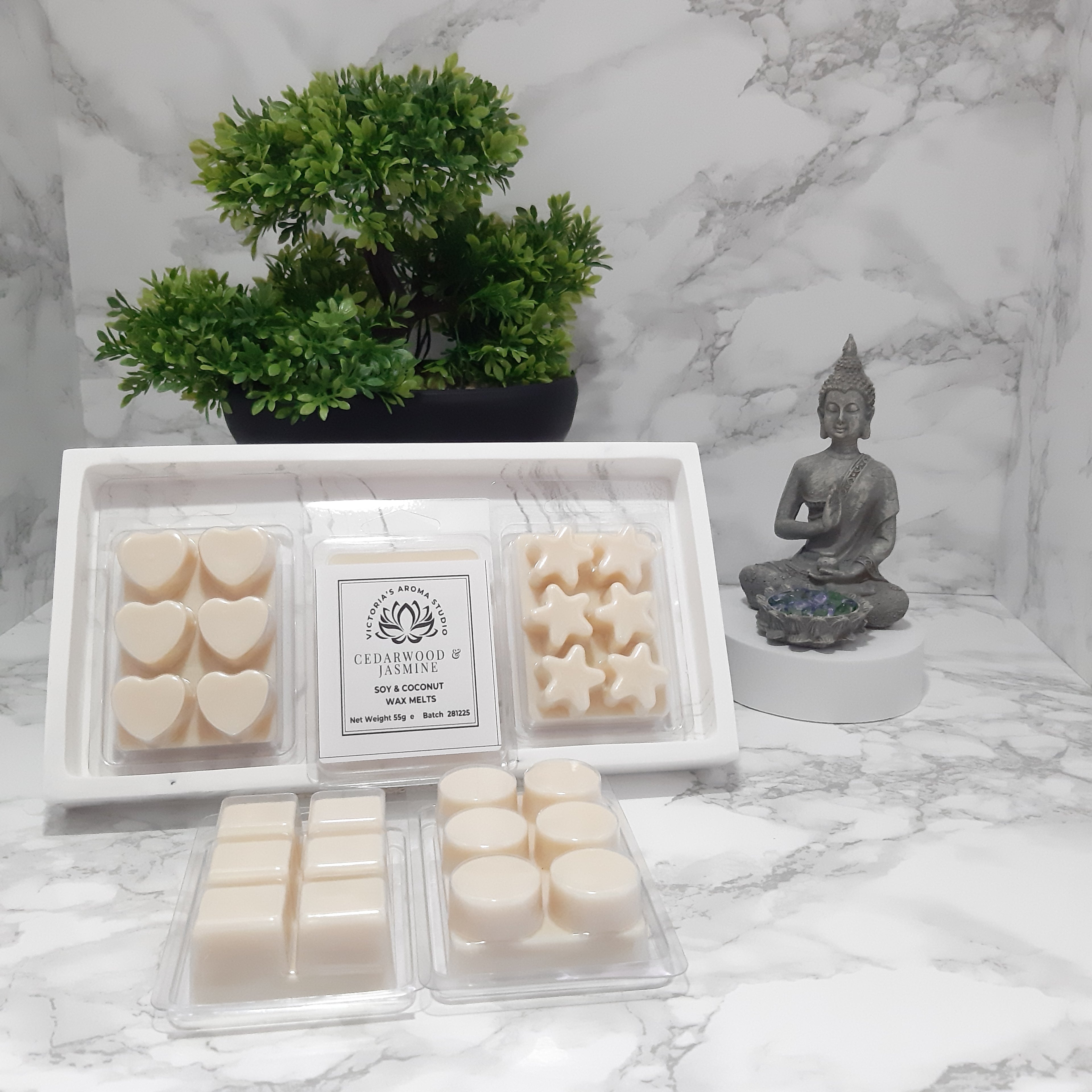 Cedarwood & Jasmine Scented Wax Melts