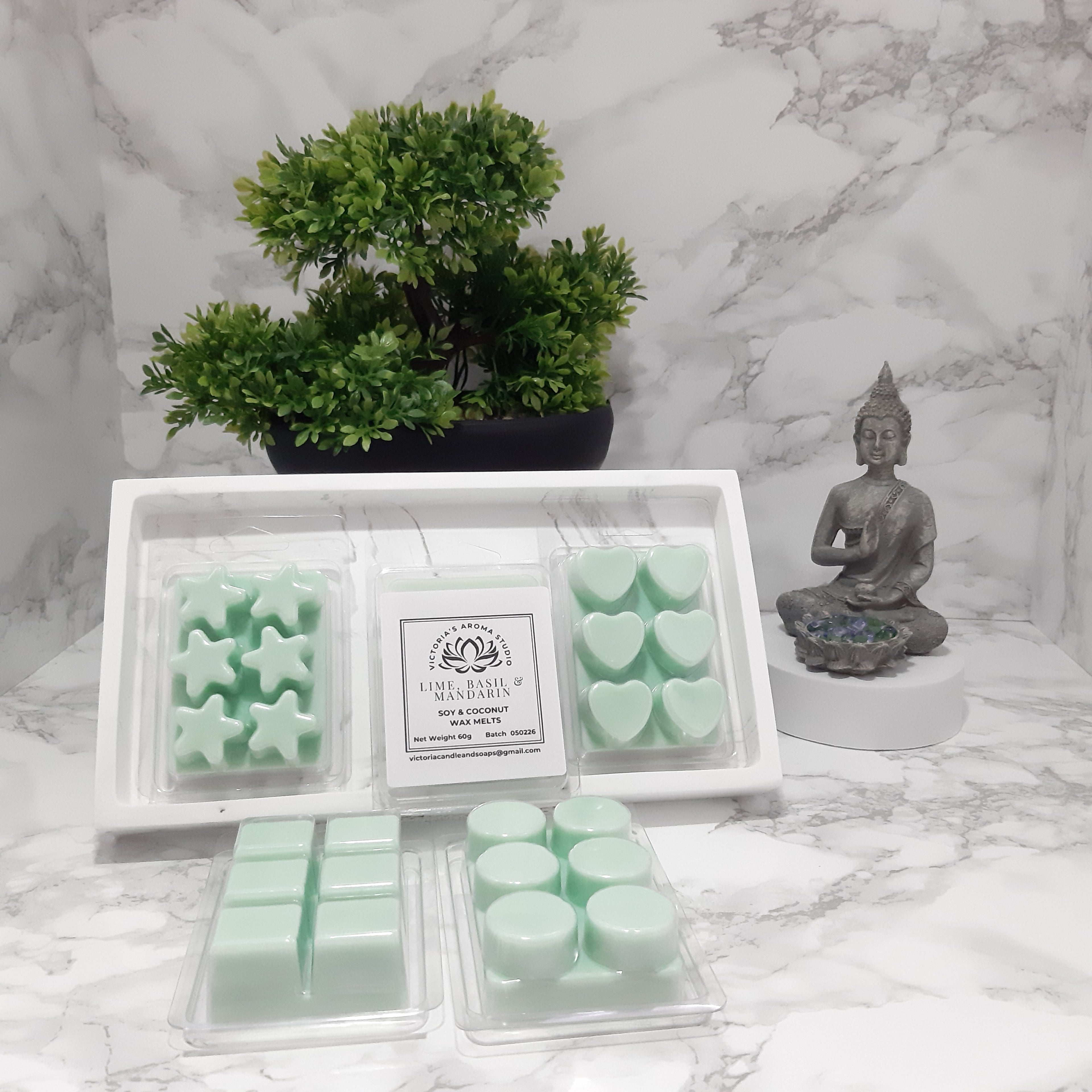 Lime, Basil & Mandarin Scented Wax Melts